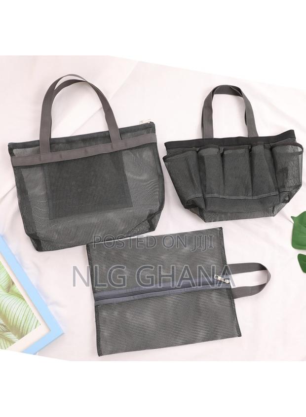 PCS Bath Sauna Mesh Bag Travel Makeup Tote Bag. Tvx27373 · Photo 2