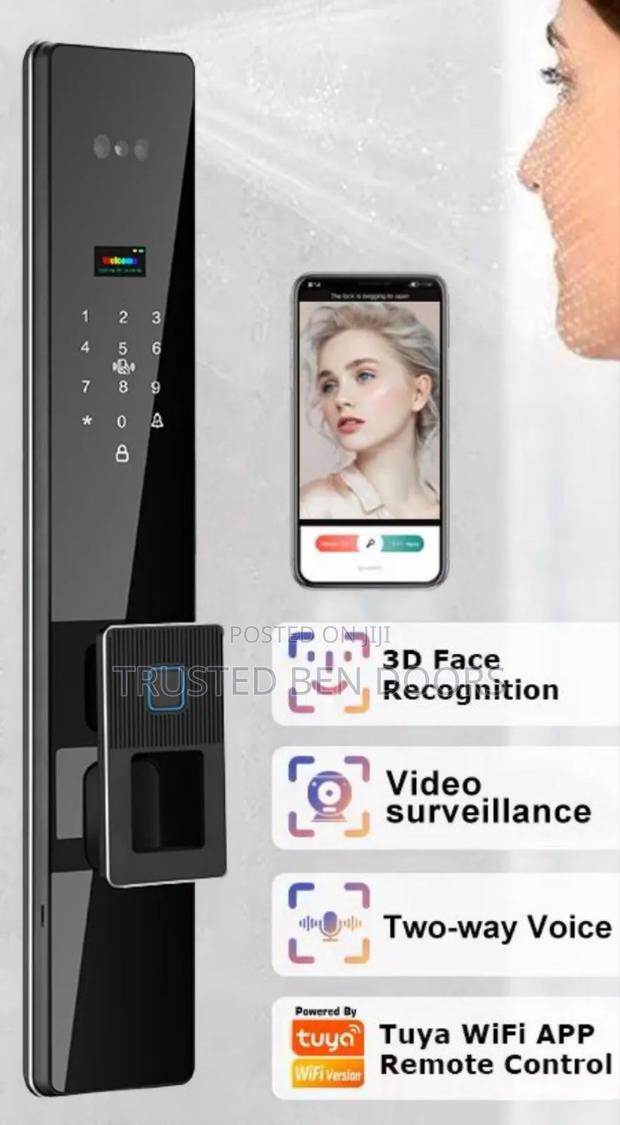 Face Unlock Tuya Wifi App Biometric Smart Lock · Photo 2