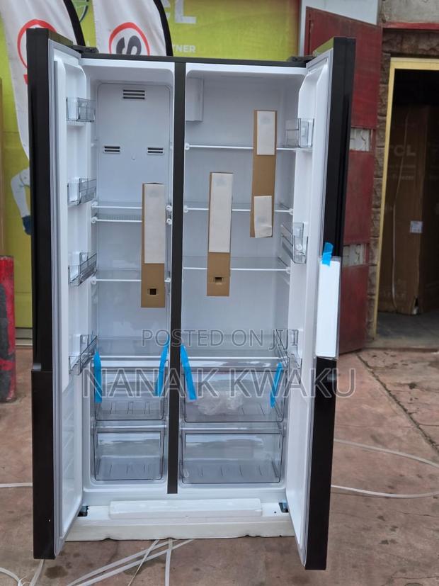 Black-TCL Side by Side Fridge With Freezer photo 2