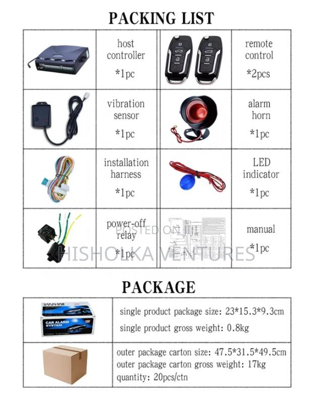 Car Alarm System/ Two Way Keyless Entry Remote Start Car Alarm System photo 4