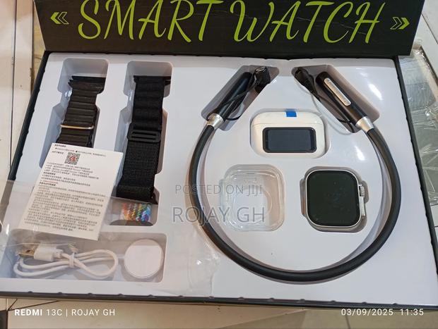 Neo 70 8-in-1 Smart Watch Set With Neckband Bt Airpod photo 4