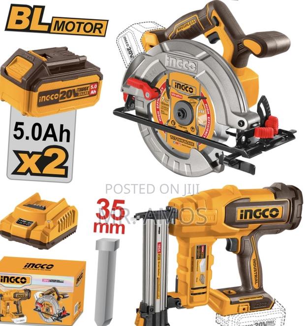 2pcs Cordless Circular Saw With Cordless Bard Nailer Combo Cosli240866