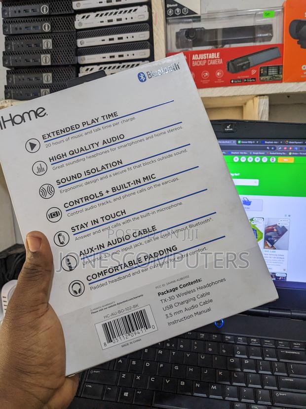 Ihome Bluetooth Over Ear Headphones Black Tx-30 photo 2