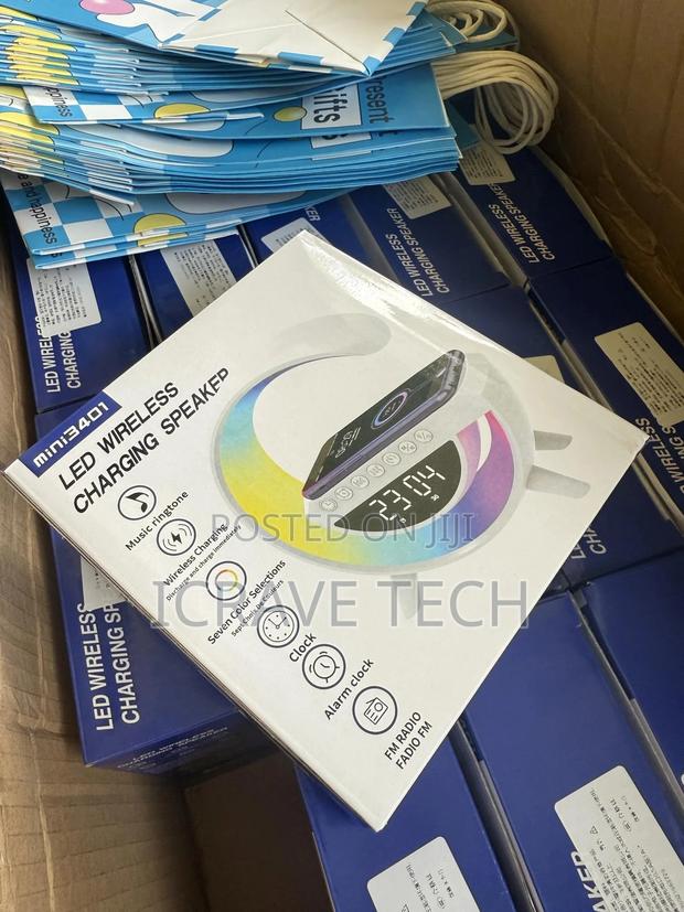 Led Wireless Charging Speaker Mini 3401 photo 5