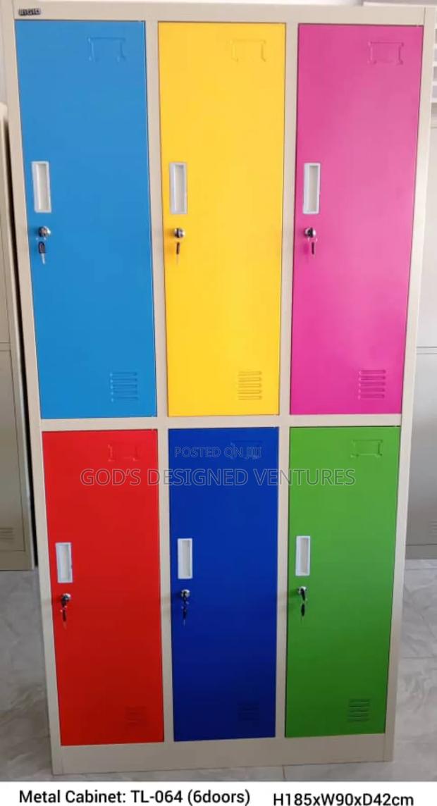 Strong and Colorful 6 Door Metal Cabinet · Photo 2