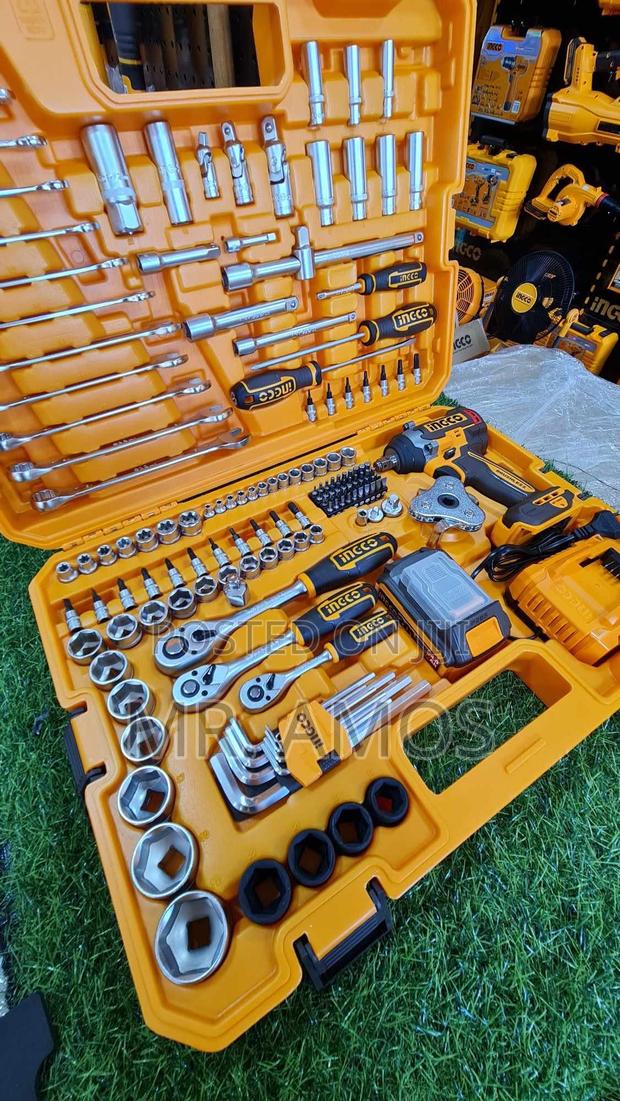126 PCS Wrench Tools Set + 1350nm Cordless Impact Wrench - Hkthp31261