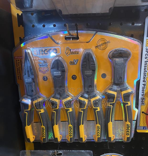 Ingco 4 Pieces Compound Action Pliers Set