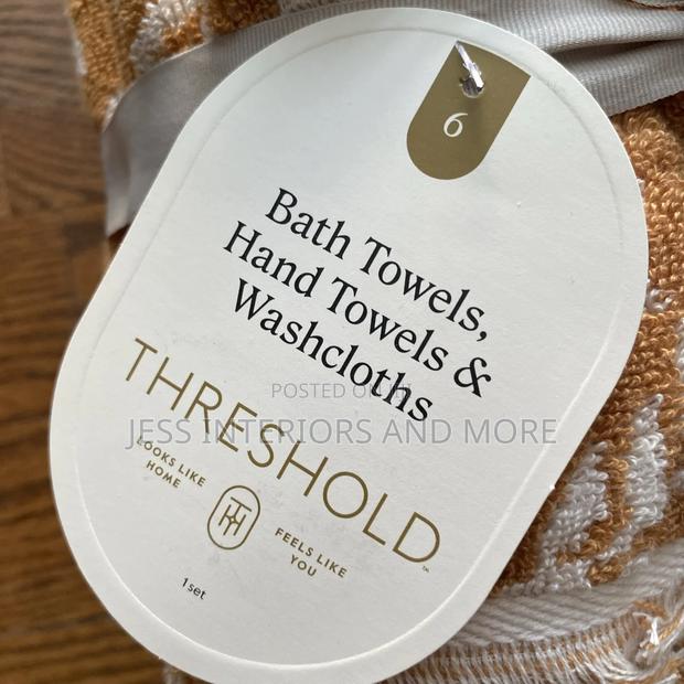 Threshold 6pc Butterscotch Yellow Cotton Towel Set photo 3