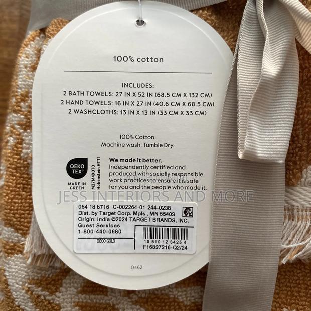 Threshold 6pc Butterscotch Yellow Cotton Towel Set photo 4