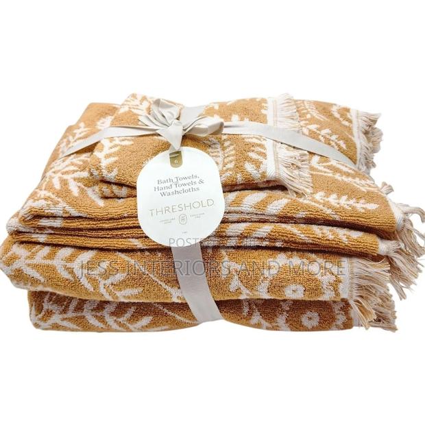 Threshold 6pc Butterscotch Yellow Cotton Towel Set photo 5