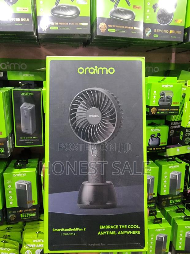 Oraimo Smarthandheldfan 2 Handheld Fan With Light Base photo 2