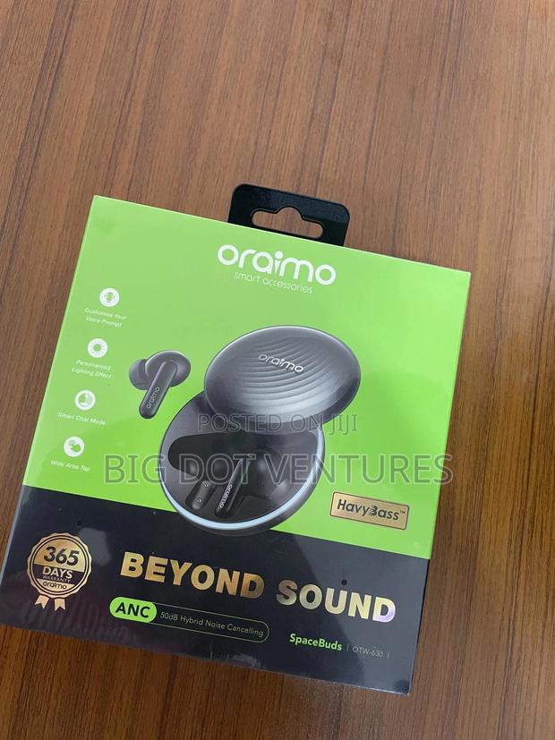 Oraimo Spacebuds Wireless Bluetooth Hybrid Anc Cancellation - Black