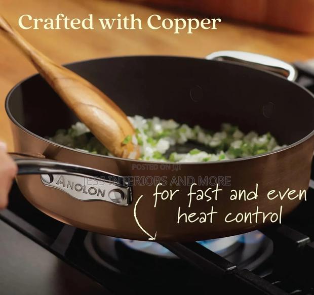 Anolon Copper Hard Anodized Nonstick Cookware Set photo 4