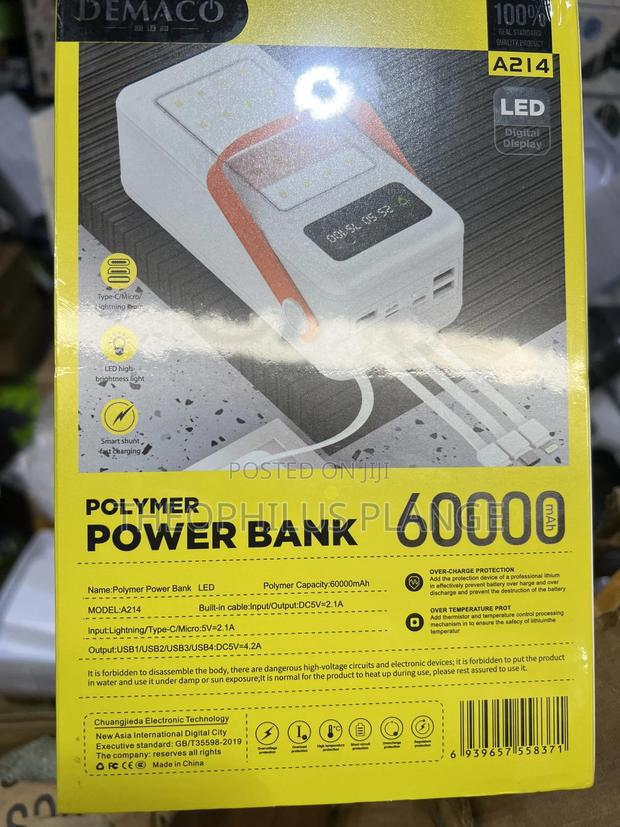 Demaco 60,000 MHZ Original Power Bank · Photo 4