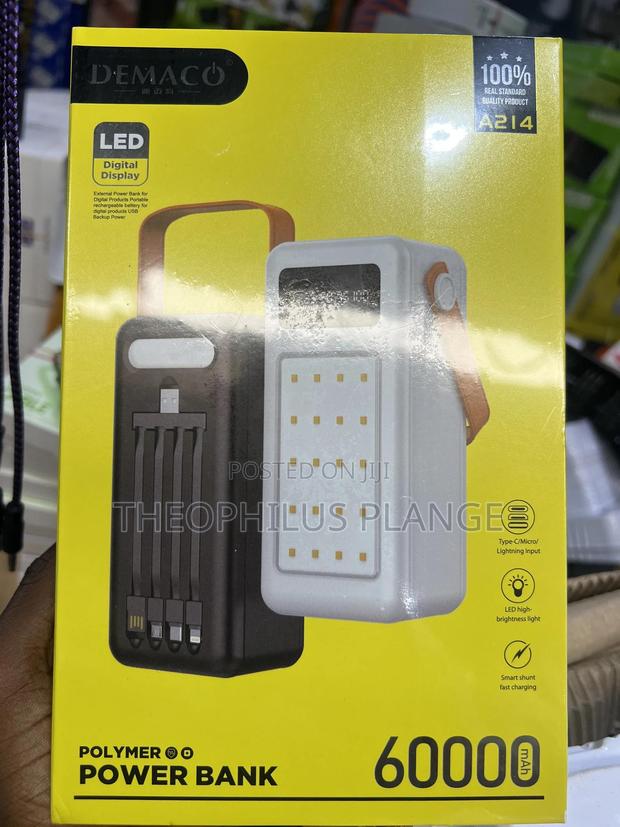 Demaco 60,000 MHZ Original Power Bank · Photo 3