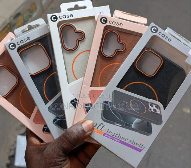 Soft Leather Shell Case for iPhones 7plus to 16pro Max