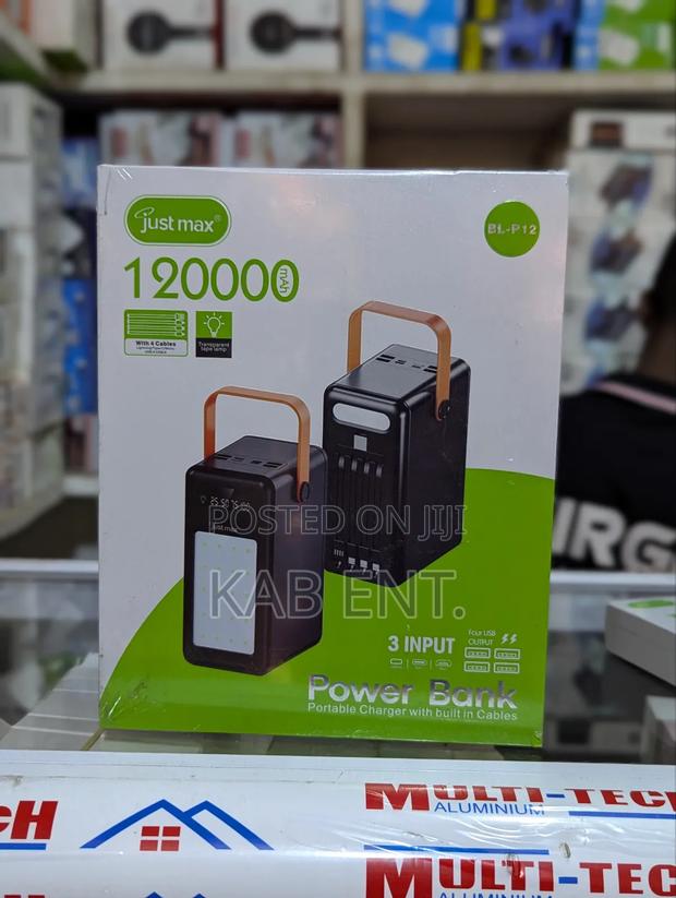 Justmax 120000 Capacity Powerbank photo 3