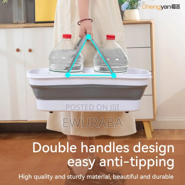 Foldable Wide Bucket/Mini Laundry Basket photo 3