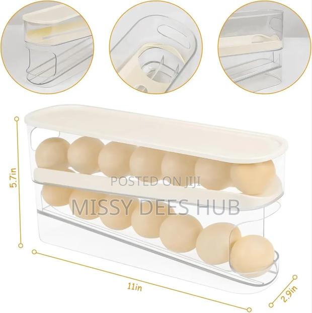 2 Layer Rolling Egg Dispenser/ Holder photo 3