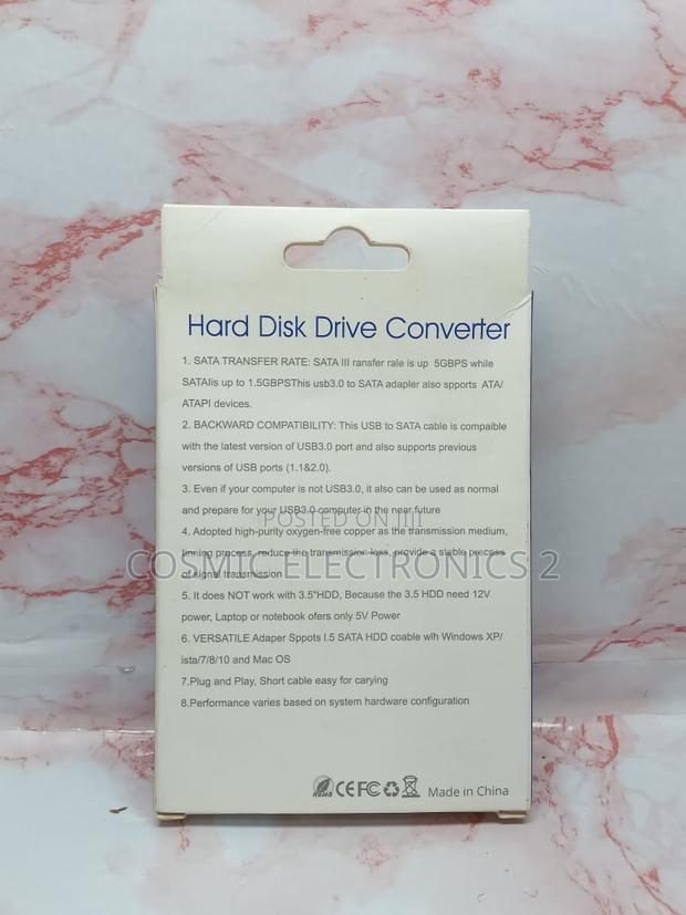 Type-C/Usb 3.0 to Sata Hard Disk Drive Converter Cable photo 3