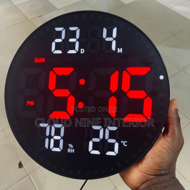 Digital Clock Round photo 2