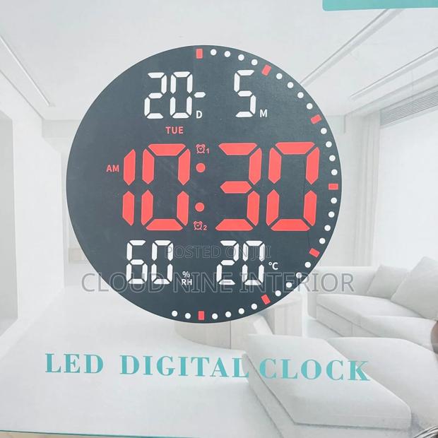Digital Clock Round photo 4