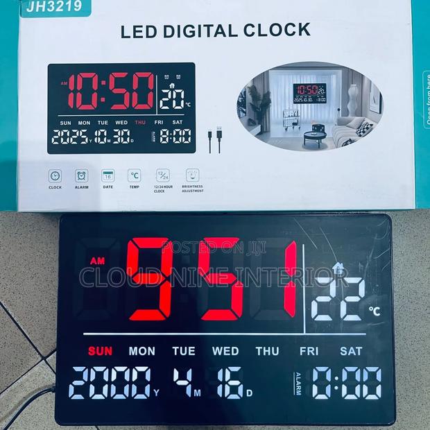 Digital Clock 8”X12” Model Jh3219