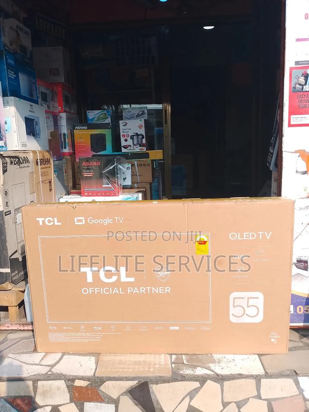 Sleek TCL 55" Tv Android Qled