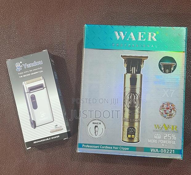 2-in-1 Grooming Combo – Waer 08221 Clipper Yandou Shaver · Photo 2