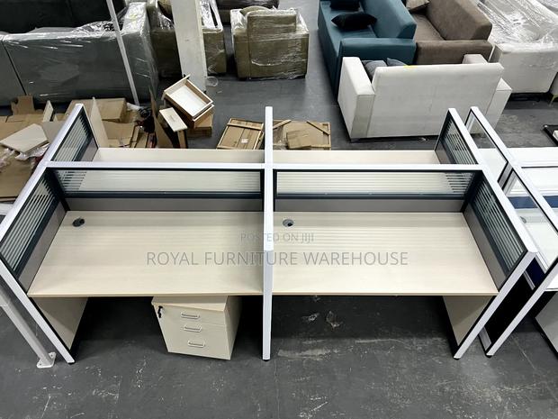4 Chambers Stationary Office Desk Work Station · Photo 4