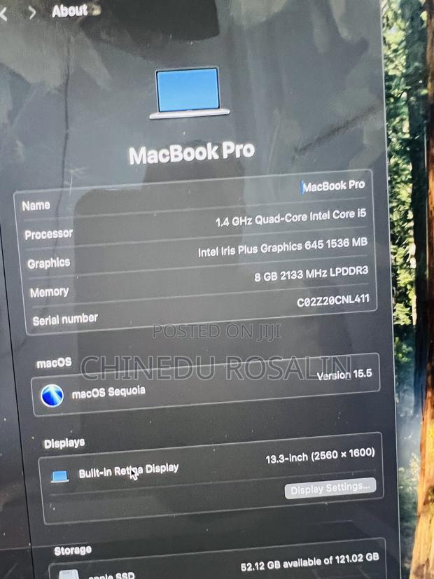 Laptop Apple MacBook Pro 2019 8GB Intel Core I5 SSD 128GB photo 4