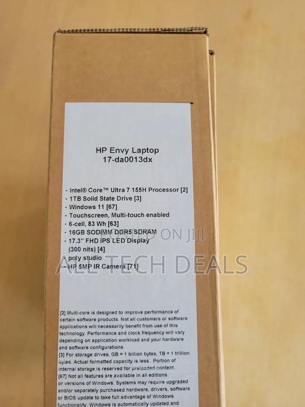 New Laptop HP Envy 17 16GB Intel Core Ultra 7 SSD 1T · Photo 4