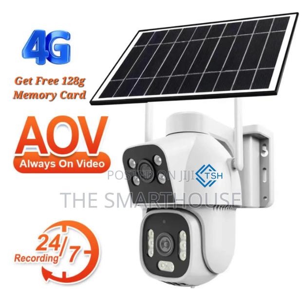 Tsh- Smart Solar 4g Dual Cctv(Free 128g Memory Card Support All Sim) photo 4