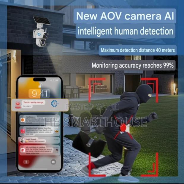 Tsh- Smart Solar 4g Dual Cctv(Free 128g Memory Card Support All Sim) photo 6
