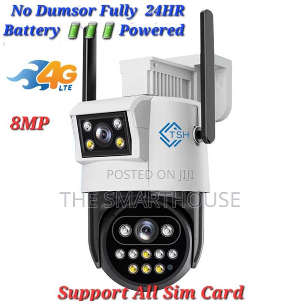 TSH- 4g Dual-Lens Cctv(Support All Sim, Electricity Battery Powered) photo 3