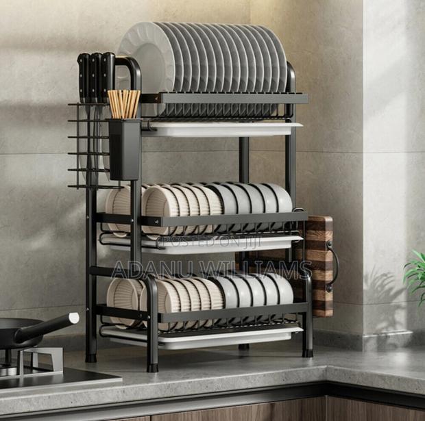 High Quality 3-Tiers Multipurpose Kitchen Dish Rack · Photo 4