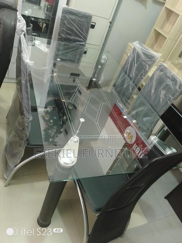 Thick Glass Dining Set for Six