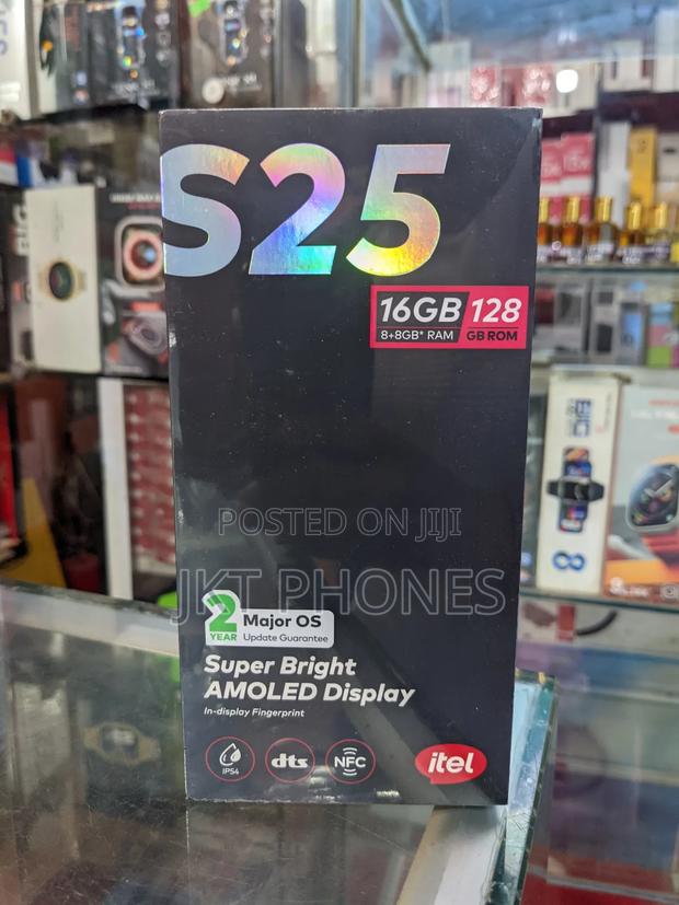 New Itel S25 128 GB Black