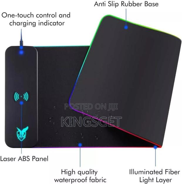Rgb Big Size Mouse Pad With Wireless Charging photo 3