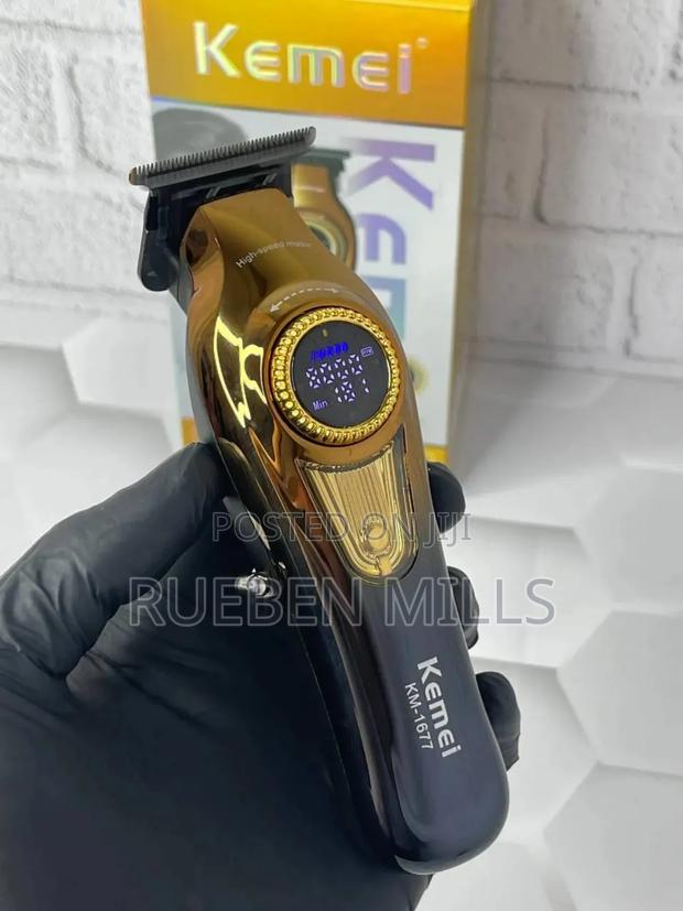 Kemei Km-1677 High Speed Detailer Shaping Skin Machine Beard Trimmer. · Photo 3