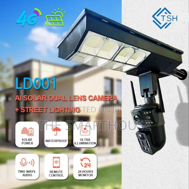 TSH- 4g Solar Streetlight Dual Lens CCTV