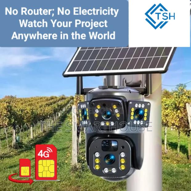 Smart Solar 4g Triple Lens CCTV Camera photo 2