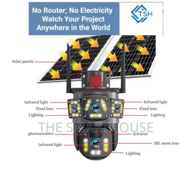 Smart Solar 4g Triple Lens CCTV Camera photo 3