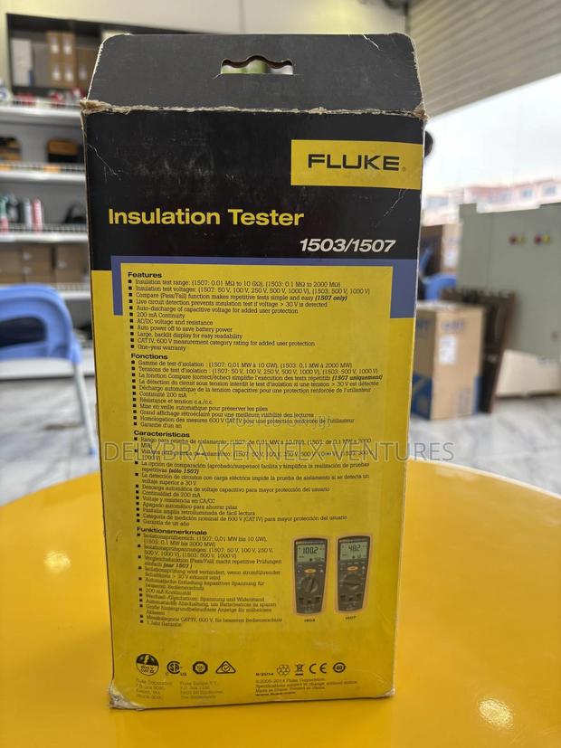 Fluke 1503 Insulation Resistance Meter photo 3