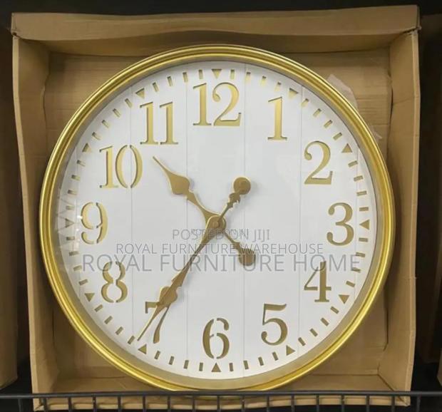 White and Gold Wall Clock(42 Cm)Diameter · Photo 2