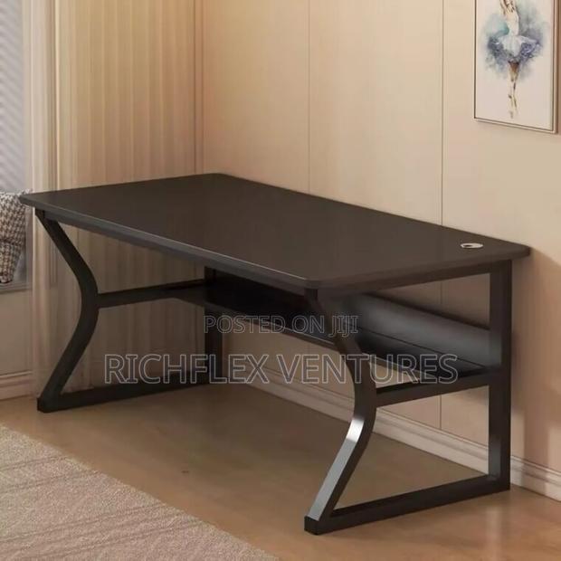 Gaming Study Office Desk With Beneath Bookshelf · Photo 2