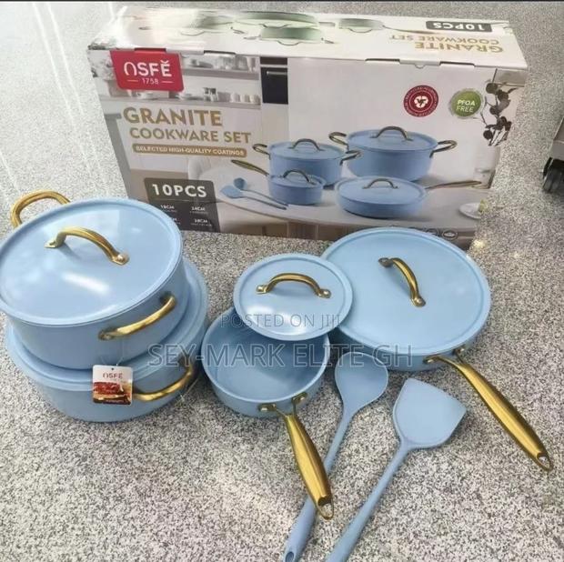 10pcs Osfe Granite Cookware Set · Photo 4