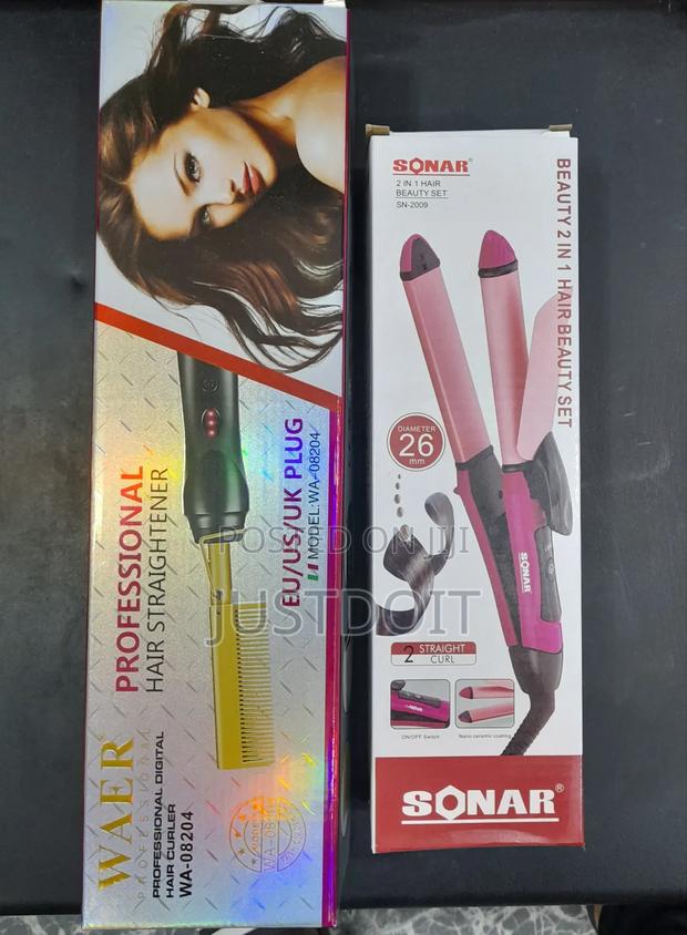 Hot Comb and Straightener + Curler. · Photo 2