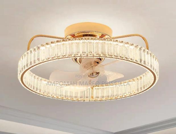 Chandelier Ceiling Light With Inbuilt Fan photo 4