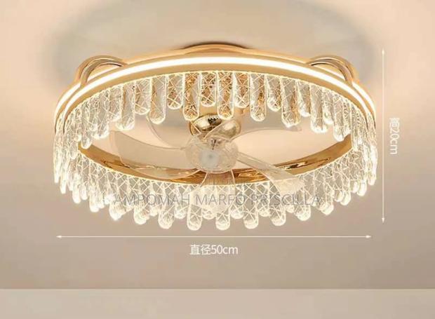Chandelier Ceiling Light With Inbuilt Fan photo 5
